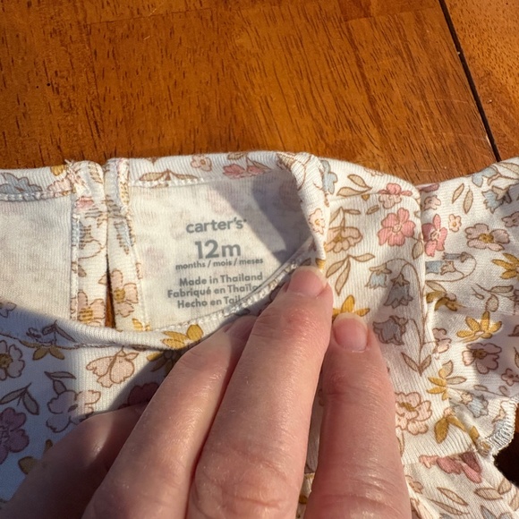 Carters Baby Girl Dress With Sweater 12M Pink Floral NEW - Picture 7 of 7